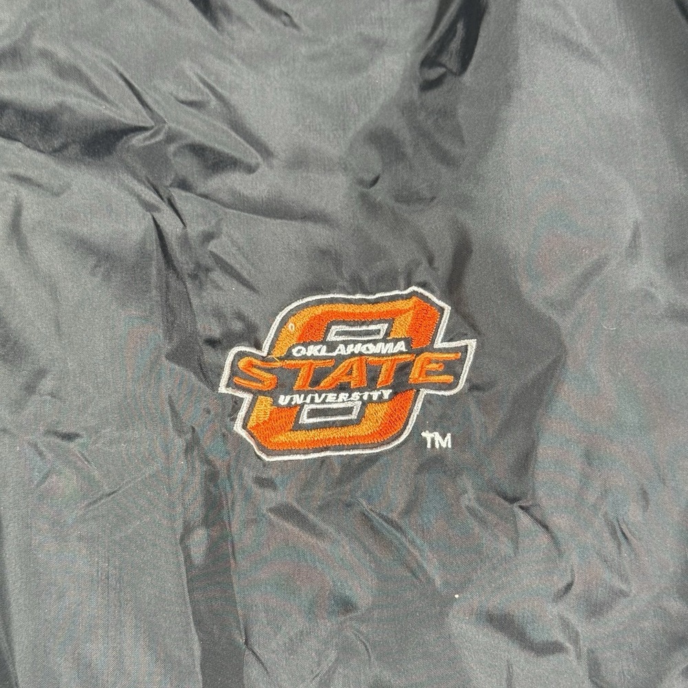 Oklahoma State Cowboys Starter Fleece Lined Jacket Size Men's Large Vintage - Picture 5 of 11